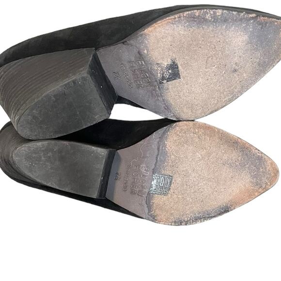 EILEEN FISHER Hawk Midnight Black Wedge Suede Pump Women’s Size 7.5 - Picture 9 of 9